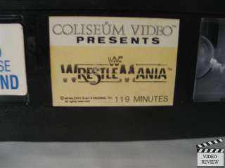 WWF   Wrestlemania 1 VHS Hulk Hogan, Mr. T, Roddy Piper  