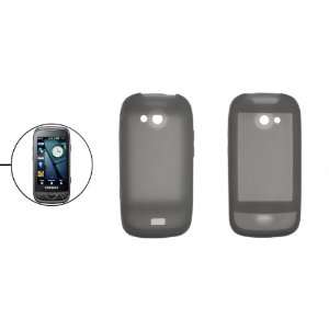  Clear Gray Silicone Cell Phone Cover for Samsung S5560: Electronics