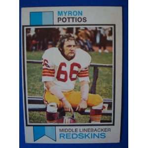  1973 Topps Football Trading Card Washington Redskins Myron 