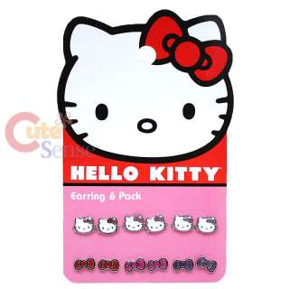 Sanrio Hello Kitty Earring Pack Set Face&Bows LoungeFly  