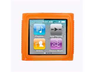 Orange Soft TPU Gel Case Cover for iPod Nano 6 6G 6th  