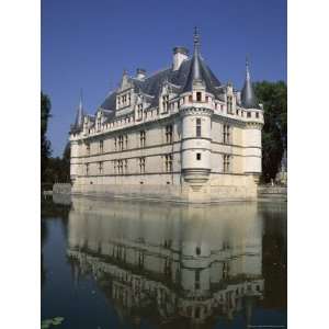  Reflected in Water, Chateau of Azay Le Rideau, Loire Valley, France 