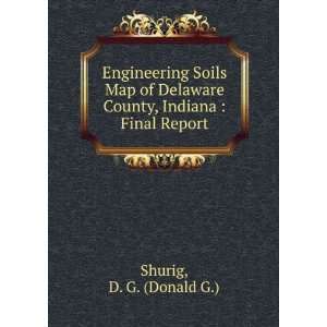   County, Indiana  Final Report D. G. (Donald G.) Shurig Books