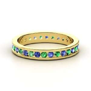  Alondra Eternity Band, 14K Yellow Gold Ring with Sapphire 