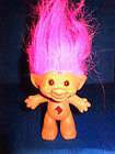 Ace Novelty Troll Doll with Pink Hair and Pink Jewel items in 