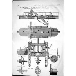 1868 STEAM DREDGE GOVERNMENT NEW SOUTH WALES MATHER ENGINEERING 