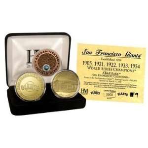  San Francisco Giants 24kt Gold and Infield Dirt 3 Coin 