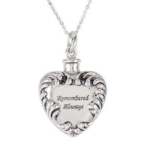 Remembered Always Heart Ash Holder Necklace Jewelry