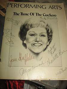   Time of The Cuckoo Jean Stapleton Charlotte Rae Signed By Many Actors