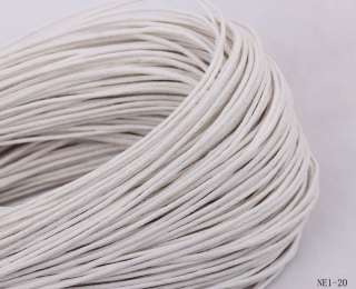   1mm White Cotton Waxed Cord String Jewelry Beading Thread NE1 20