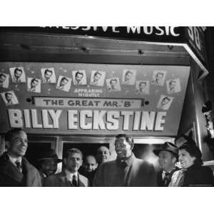  Singer Billy Eckstine Posing with His Touring Entourage 