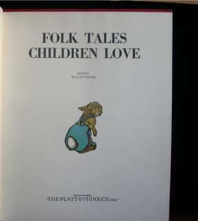 Folk Tales Children Love Watty Piper Easter Rabbit 1955  