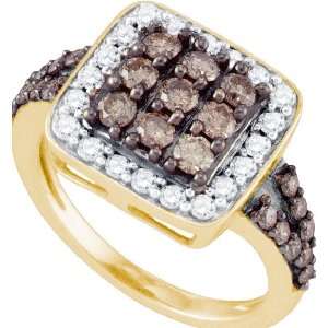  Outstanding Ring Amazingly Designed in 10K Two Tone Gold 