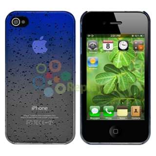 Ultra Thin Blue Clear Waterdrop Hard Case Cover+PRIVACY FILTER for 