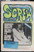 Screw Magazine #25 1969 Aug Al Goldstein Linda Ronstadt vintage 