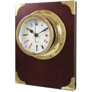 Ambient Weather GL152 C3 1D KIT 6 Nautical Flag Clock (Water Proof 