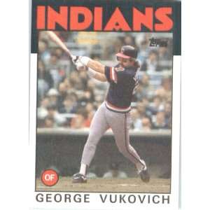  1986 Topps # 483 George Vukovich Cleveland Indians 