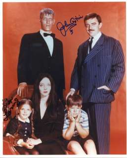 ADDAMS FAMILY John Astin & Lisa Loring Color Autograph  