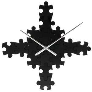  Wall Clock DIY Puzzle Black