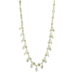    Carolee Lux Sterling Sterling Silver Pave Drop Necklace Jewelry