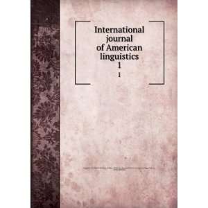 International journal of American linguistics. 1 Indiana University 