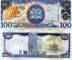 Trinidad and Tobago $100 2006 P NEW UNC Highest denom.  