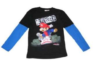  Super Mario Brothers Mario Kart DS Boys Shirt Clothing