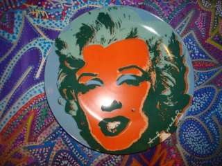 Andy Warhol Collectors Decorative Plate BLOCK Marilyn Monroe Pop Art 