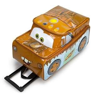 NEW Disney Cars 2 Mater Tow Truck Rolling Luggage Suitcase Great Gift 