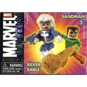    Marvel Minimates Series 10   Silver Sable and Sandman Toys & Games