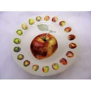  Gien Belle Helene Canape Plate, Red Apple 