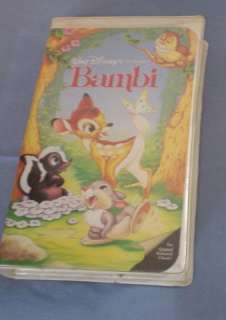 Walt Disneys Classic Bambi VHS Clamshell Case EUC  