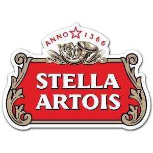 Stella Artois Beer Label Car Bumper Sticker Decal 5x3.5