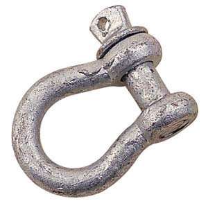   Forged Galvanized Screw Pin Anchor Shackle 1/4 Inch: Home Improvement