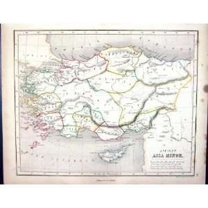   Antique Map 1855 Ancient Asia Minor Phrygia Bithynia