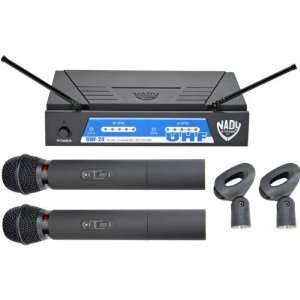    Nady UHF Dual Channel Wireless Microphone System: Electronics
