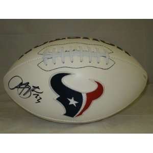 ARION FOSTER Autographed Houston Texans Football JSA   Autographed 