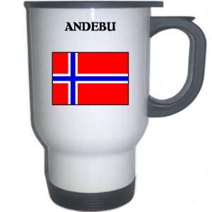  Norway   ANDEBU White Stainless Steel Mug Everything 