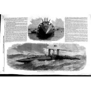  1858 WINANS STEAM VESSEL OCEAN STEAMER SUBMARINE WAR