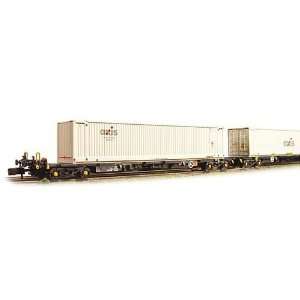  Graham Farish 377 351A Intermodal Wagons With 2 45Ft 