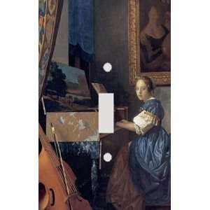  Johannes Vermeer Lady Seated at a Virginal Decorative 