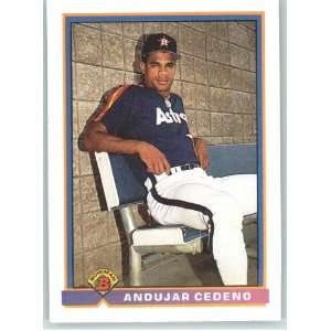  1991 Bowman #563 Andujar Cedeno   Houston Astros (Baseball 