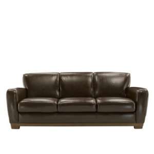  Morgan Dark Brown Leather Sofa