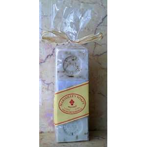   Lavender Flower, Olive Blossom & Rose Blossom Soap Set From France