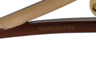 NEW Christian Dior Sunglasses CD VOLUTE 2 GOLD 5Y7J6 AUTH  
