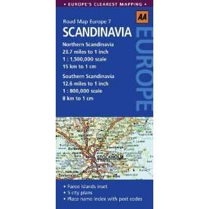  Road Map Scandinavia (Road Map Europe) [Map] AA 