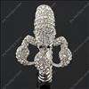 Clear scorpion Swarovski crystal rhinestone fashion jewelry bracelet 