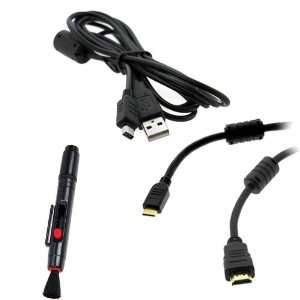  GTMax USB Transfer Data Cable + 6FT Mini HDMI Cable 