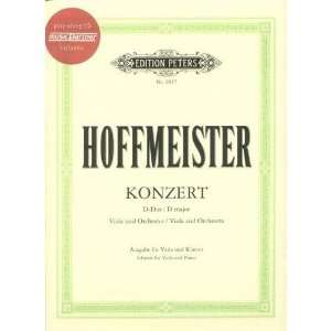  Hoffmeister Franz Anton Concerto in D Major Viola and Piano Book 