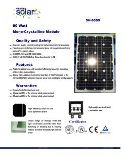 New 60W 60 watt 60 W mono crystalline solar panel 12V free standing 